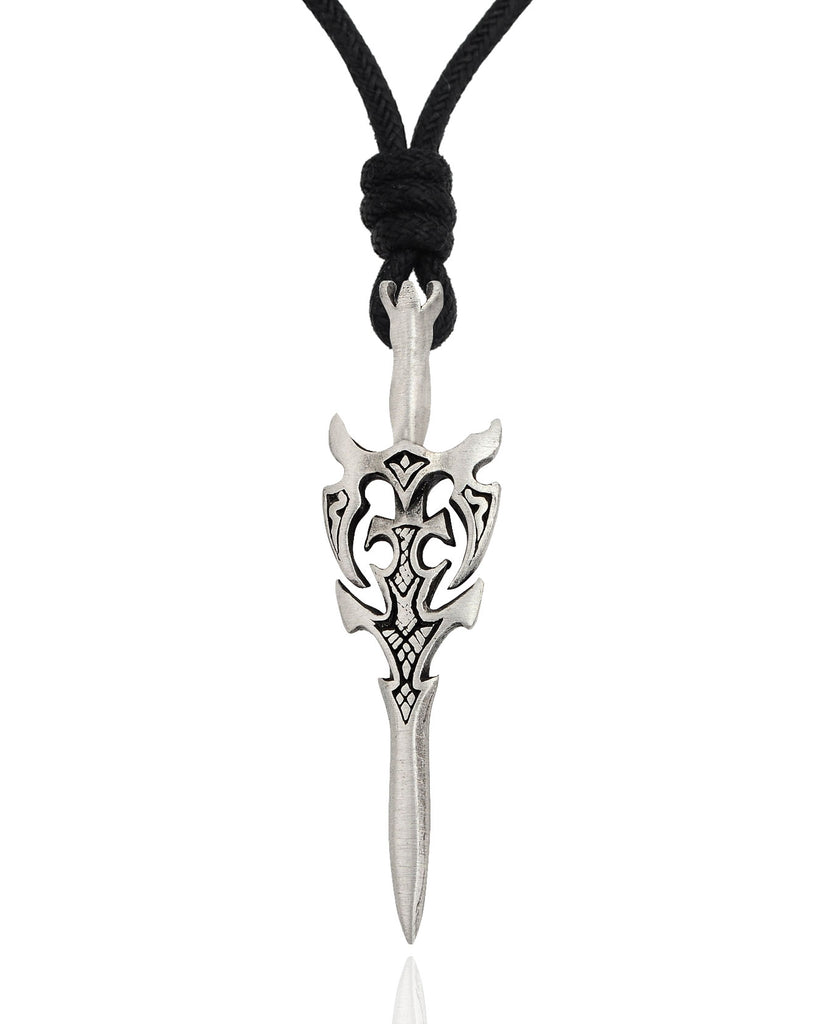 Sword Silver Pewter Charm Necklace Pendant Jewelry Various Style