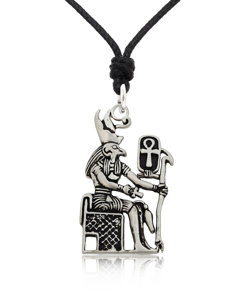 Egyptian God & Goddess 92.5 Sterling Silver Brass Necklace Pendant Jewelry