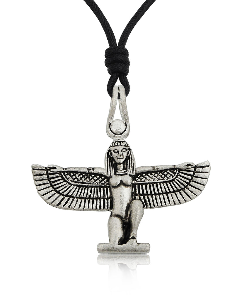 Egyptian God & Goddess 92.5 Sterling Silver Brass Necklace Pendant Jewelry