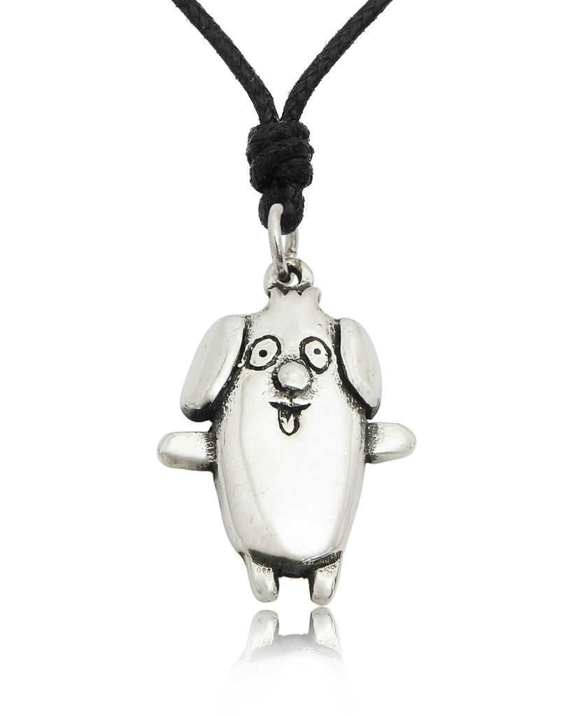 Lovely Dog Size M & Size S Silver Pewter Gold Brass Necklace Pendant Jewelry