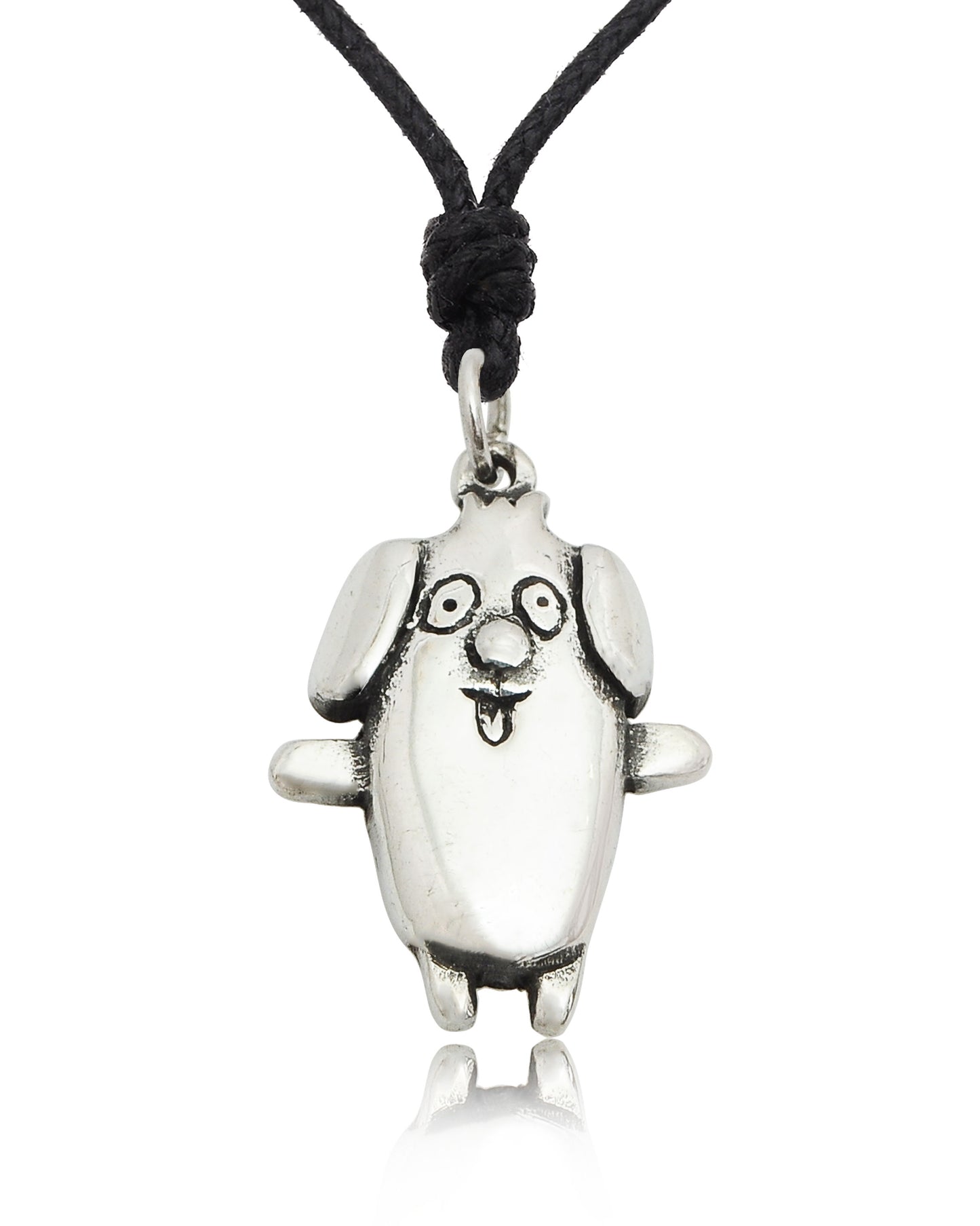 Lovely Dog Size M & Size S Silver Pewter Gold Brass Necklace Pendant Jewelry
