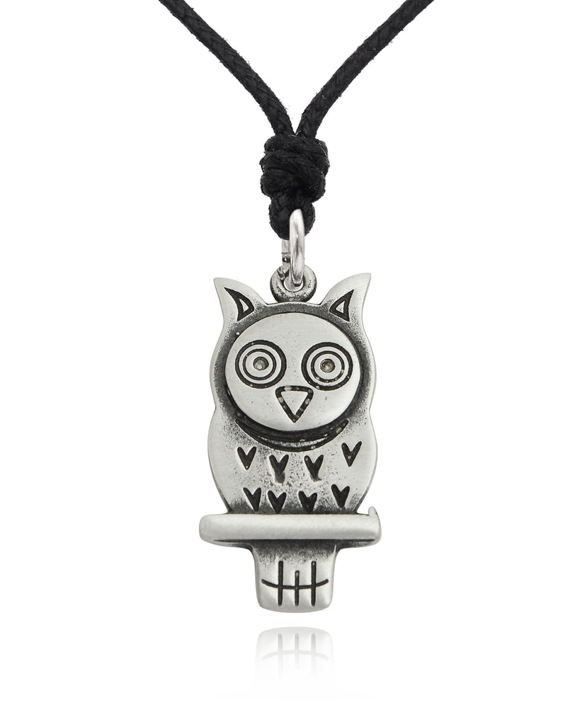 Owls Silver Pewter Gold Brass Charm Necklace Pendant Jewelry