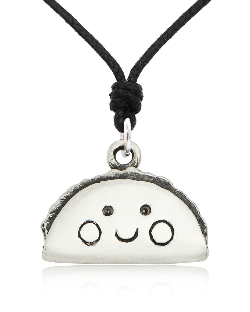 Lovely Tacos Size M & S Silver Pewter Gold Brass Necklace Pendant Jewelry