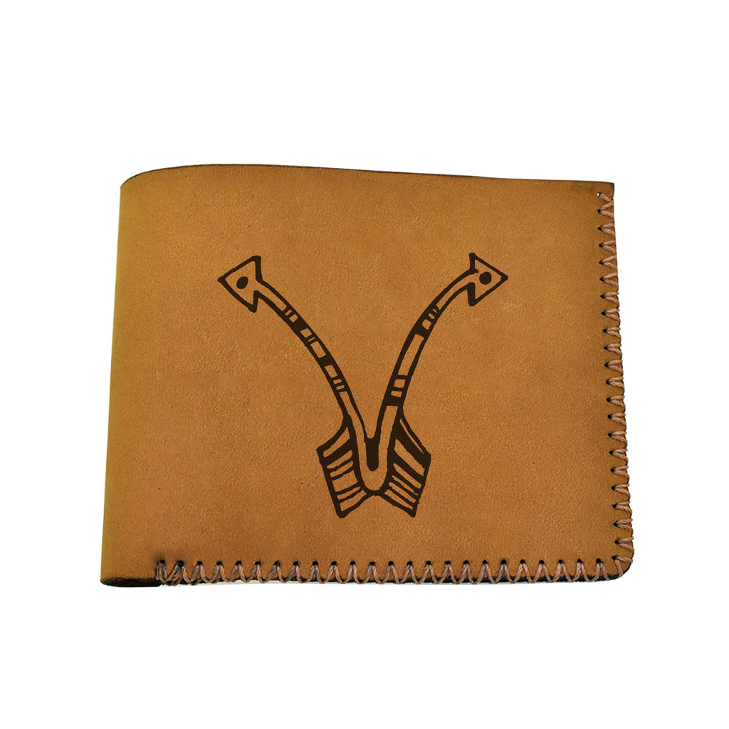 Men's Astrology Horoscope 3 Genuine Leather Blocking Bifold Wallet MHLT_02_BRN