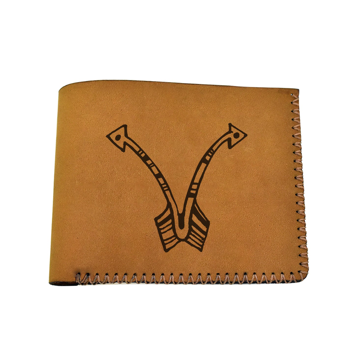 Men's Astrology Horoscope 3 Genuine Leather Blocking Bifold Wallet MHLT_02_BRN