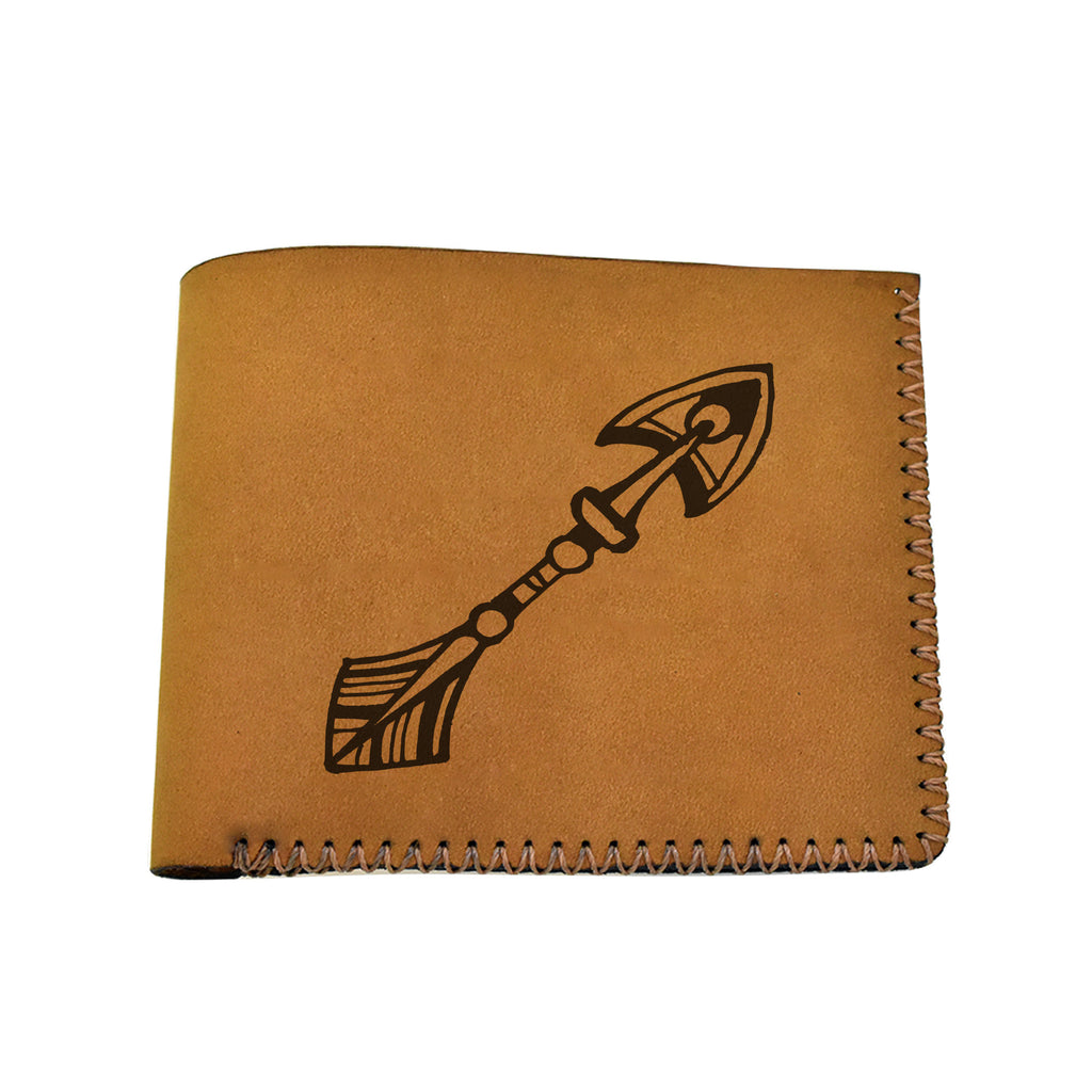 Men's Astrology Horoscope 3 Genuine Leather Blocking Bifold Wallet MHLT_02_BRN