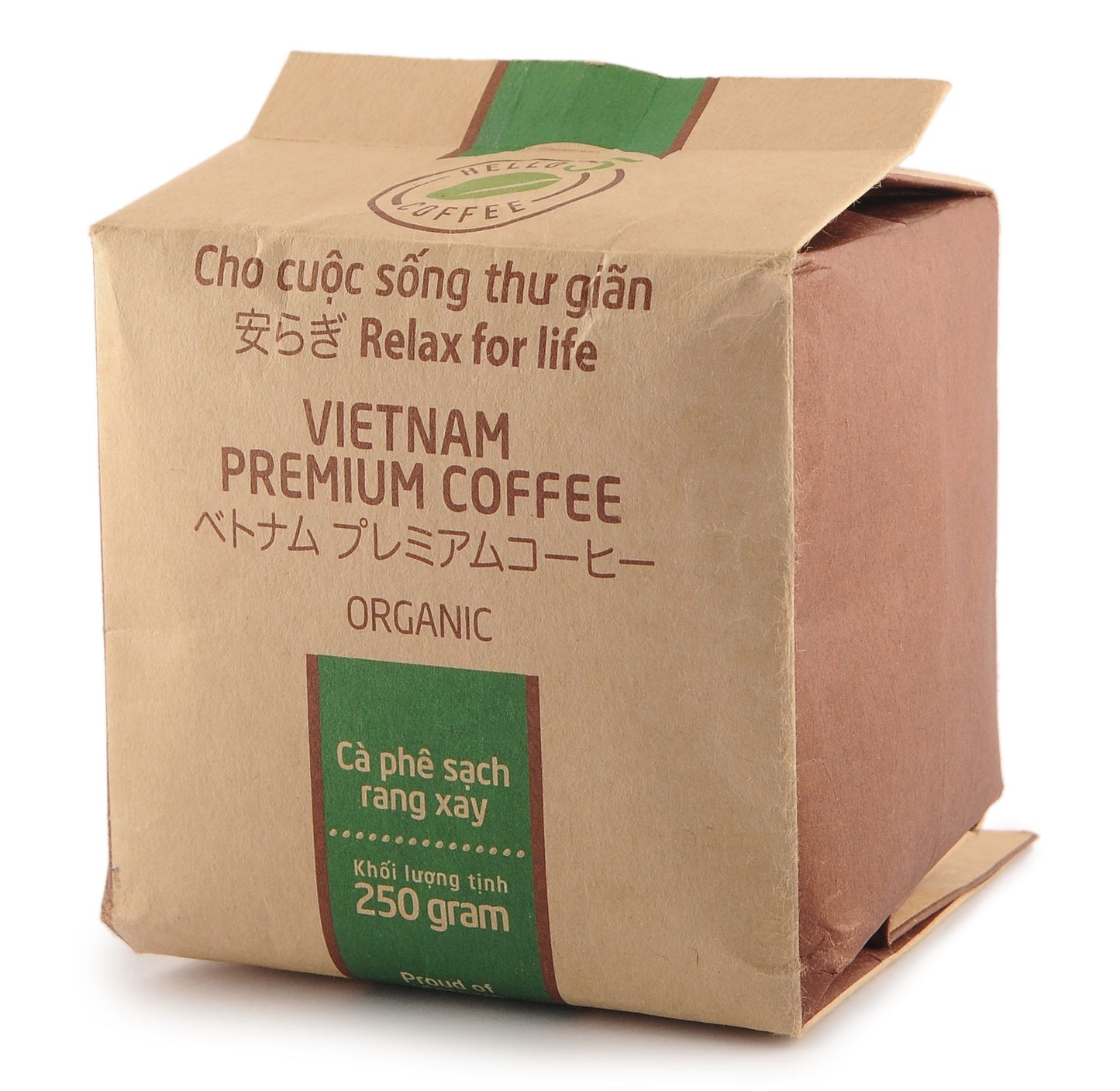 Hello 5 Vietnamese Premium Coffee 250 Grams Organic, Original, Deluxe, Regular, Mondo