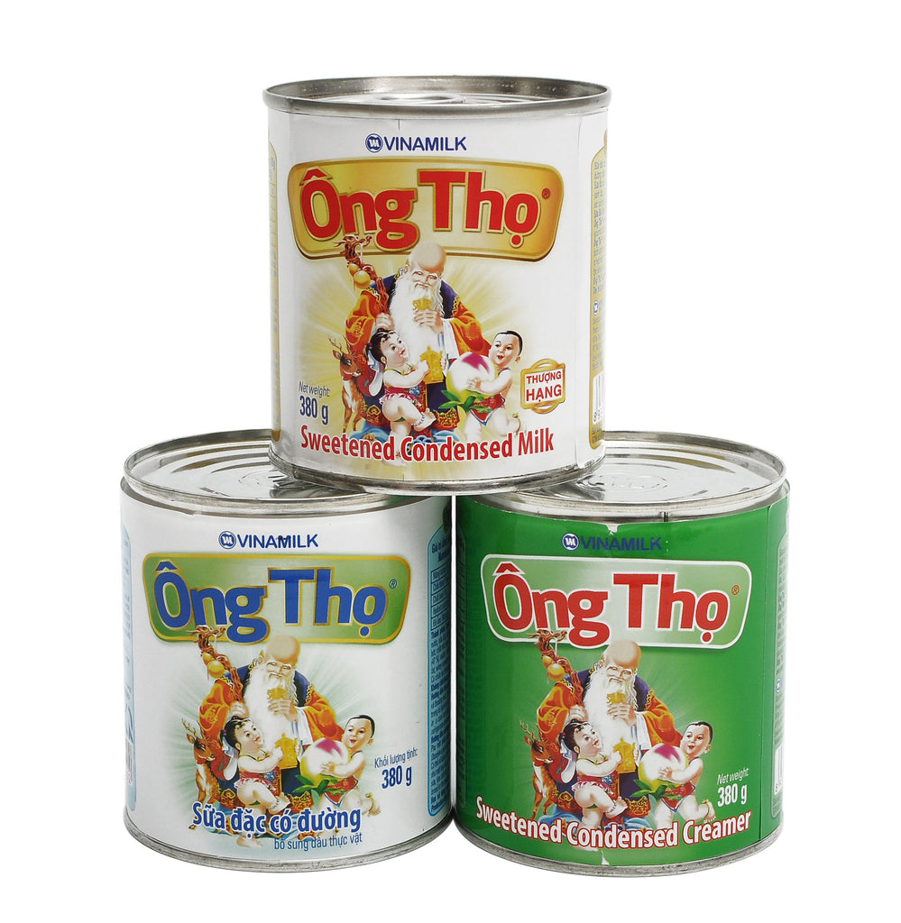 Vinamilk Ong Tho Sweetened Condense Milk Ngoi Sao Can Vietnamese Iced Coffee 380 Grams