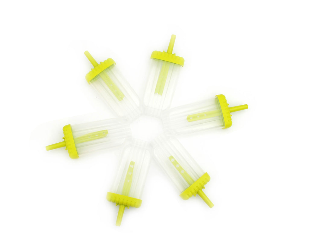 6 Pcs Classic Reusable Popsicle Molds Ice Pop Molds Maker DIY Ice Cream Maker