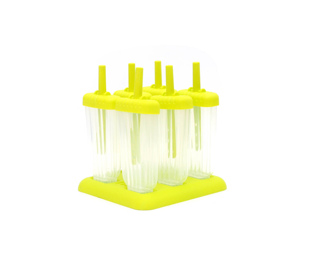 6 Pcs Classic Reusable Popsicle Molds Ice Pop Molds Maker DIY Ice Cream Maker