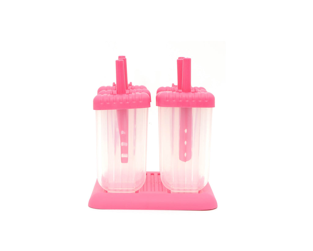 6 Pcs Classic Reusable Popsicle Molds Ice Pop Molds Maker DIY Ice Cream Maker