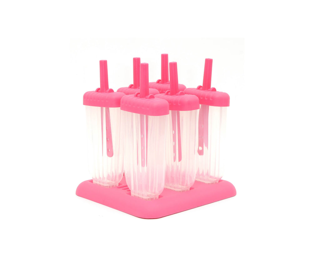 6 Pcs Classic Reusable Popsicle Molds Ice Pop Molds Maker DIY Ice Cream Maker