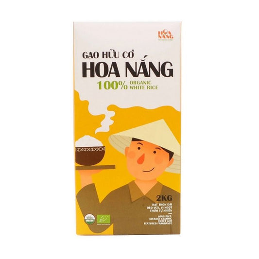 Organic White Rice USDA No GMOs HACCP Certified Vietnamese Food Hoa Nang