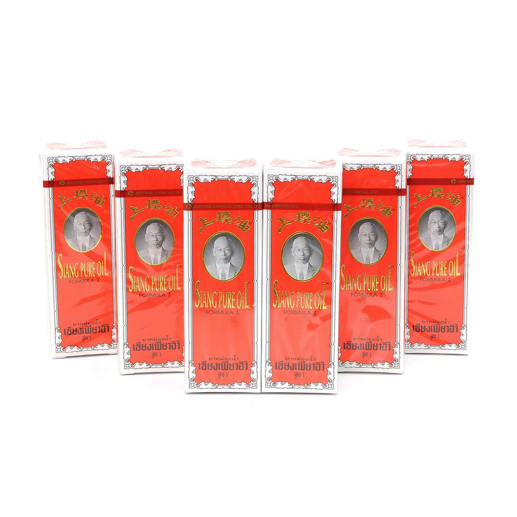 Siang Pure Oil Original Red Formula – Menthol, Peppermint Oil, Camphor, Cinnamon Oil, & Clove Oil