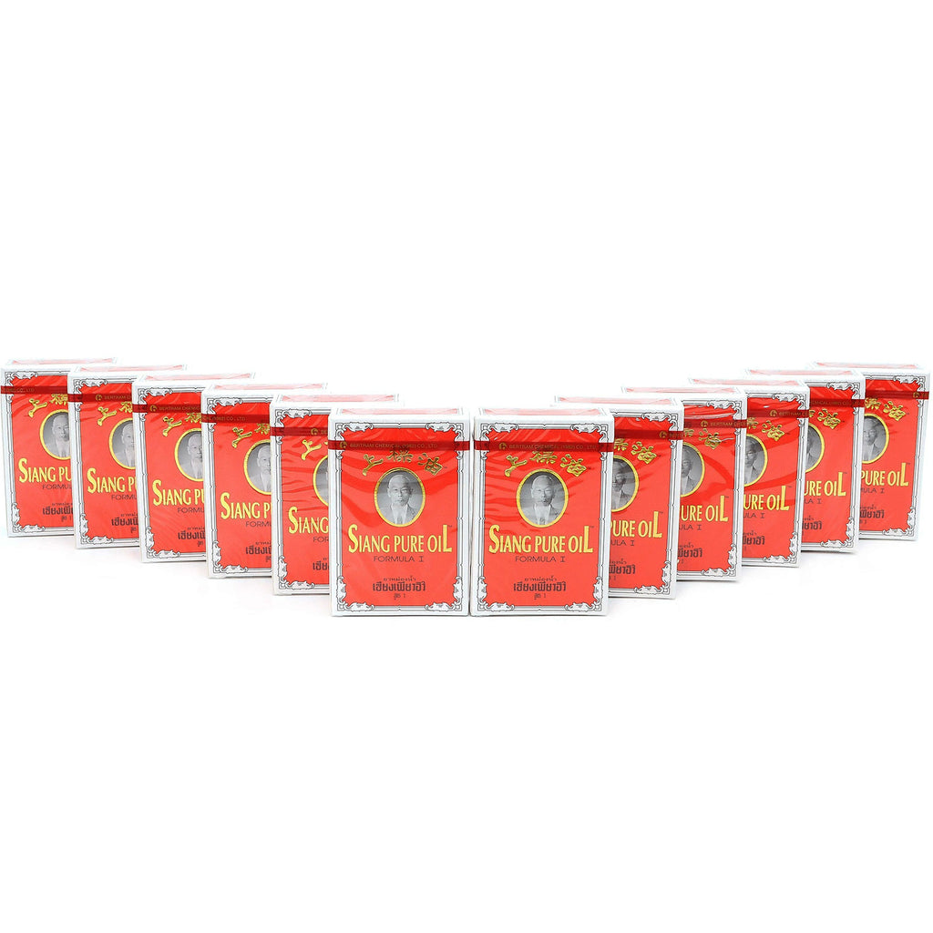 Siang Pure Oil Original Red Formula – Menthol, Peppermint Oil, Camphor, Cinnamon Oil, & Clove Oil 3cc