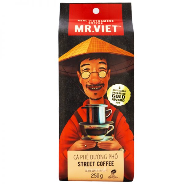 Mr. Viet Coffee Vietnamese Ground Coffee Beans Vietnam Bag All Flavor 250 Grams