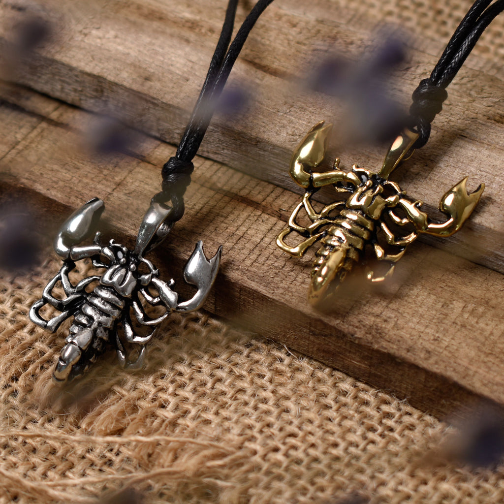 Mystery Scorpion Handmade Silver Pewter Brass Necklace Pendant Jewelry