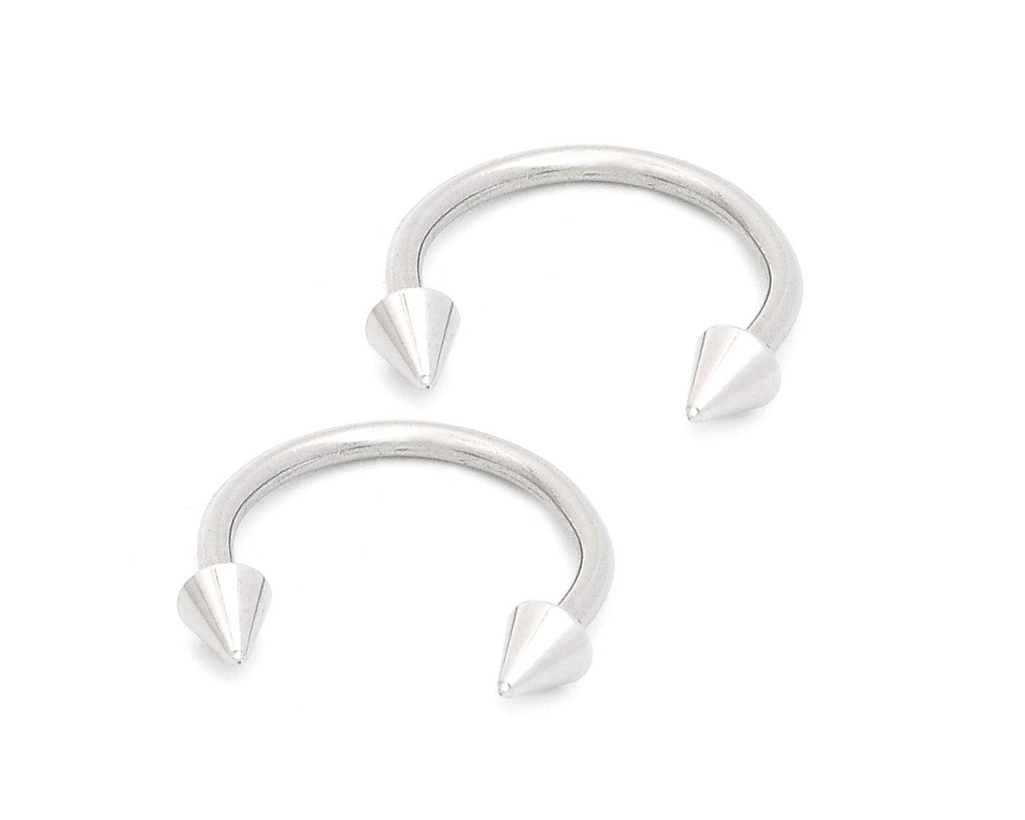 1 Powder Coated Stainless Taper Open Hoop Earrings Body Piercing Jewelry
