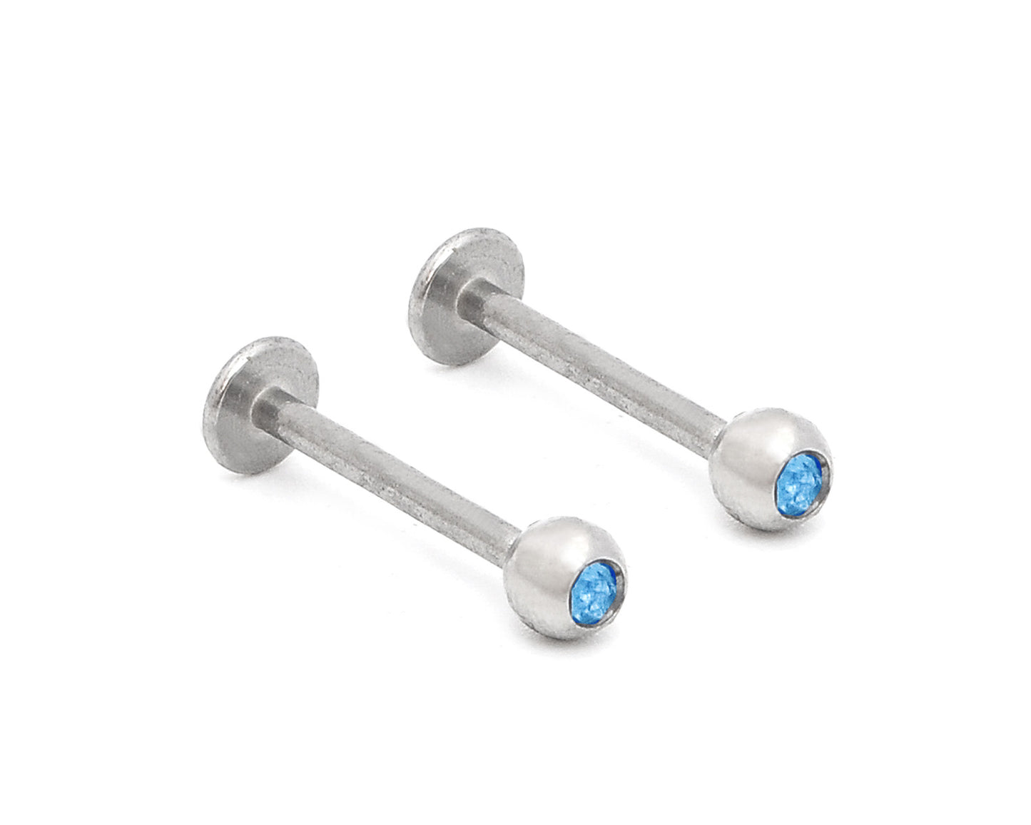 1 Stainless Crystal Stud Earrings Body Piercing Jewelry