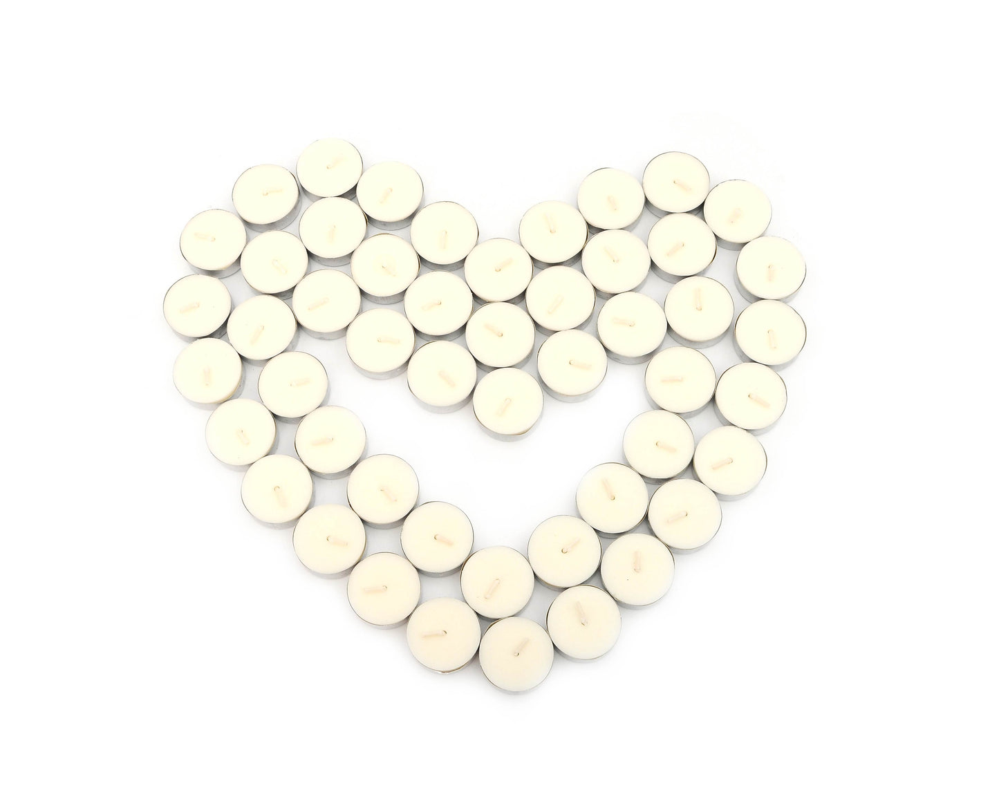 Stark White Unscented High Quality Wax Blend Tea Light Candles