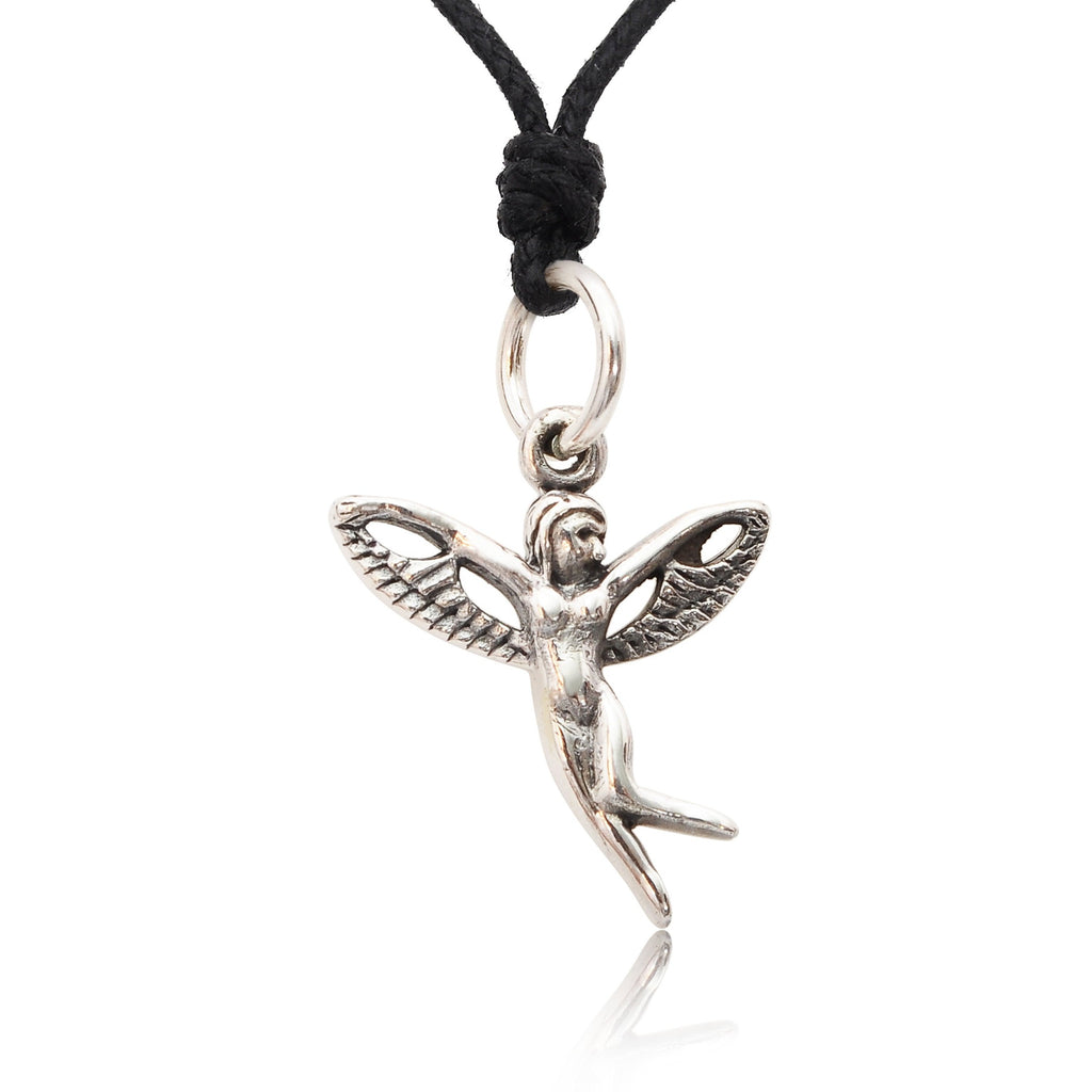Isis Egyptian Winged 92.5 Sterling Silver Pewter Brass Necklace Pendent Jewelry