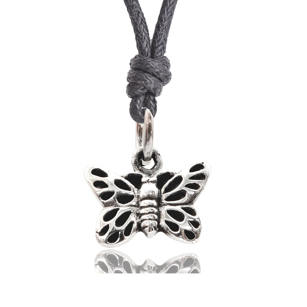 Fancy Butterfly Insect Sterling-silver Pewter Brass Necklace Pendant Jewelry