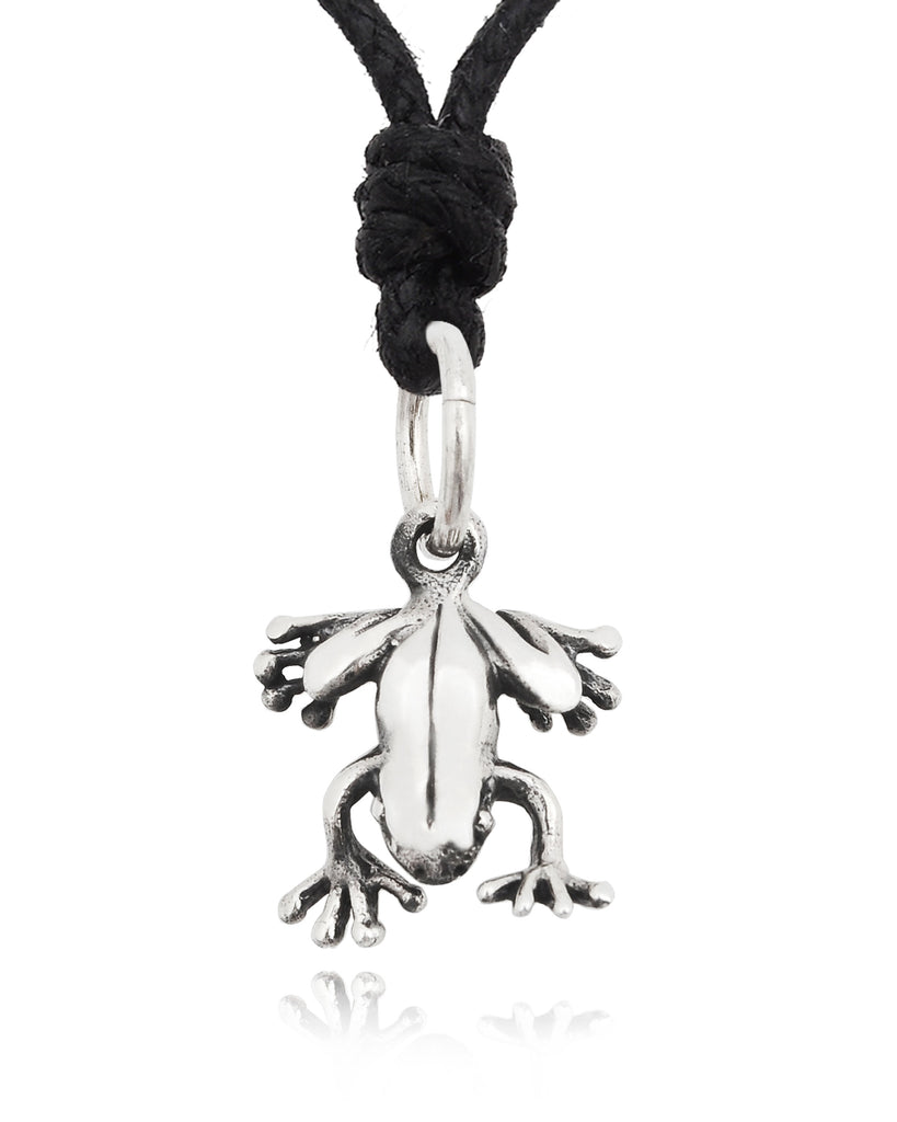 Frog Toad Prince 92.5 Sterling Silver Gold Brass Charm Necklace Pendant Jewelry