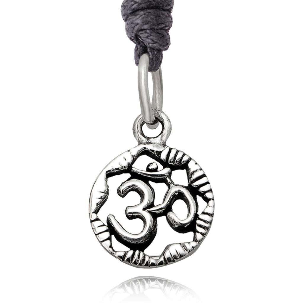 Beautiful Hindu Ohm Silver Pewter Gold Brass Charm Necklace Pendant Jewelry