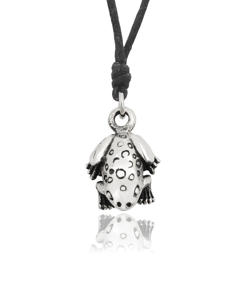 Frog Toad Prince 92.5 Sterling Silver Gold Brass Charm Necklace Pendant Jewelry