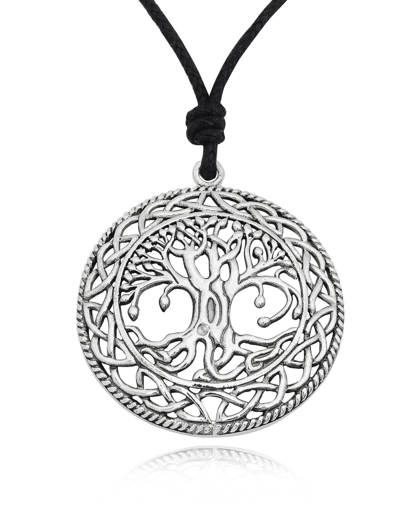Celtic Tree Of Life 92.5 Sterling Silver Pewter Brass Necklace Pendant Jewelry