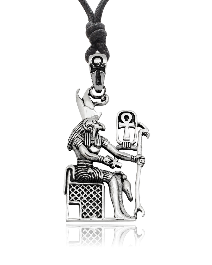 Egyptian God & Goddess 92.5 Sterling Silver Brass Necklace Pendant Jewelry