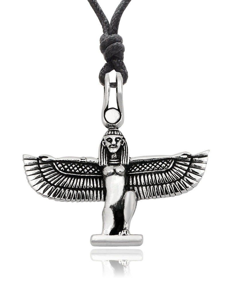 Egyptian God & Goddess 92.5 Sterling Silver Brass Necklace Pendant Jewelry