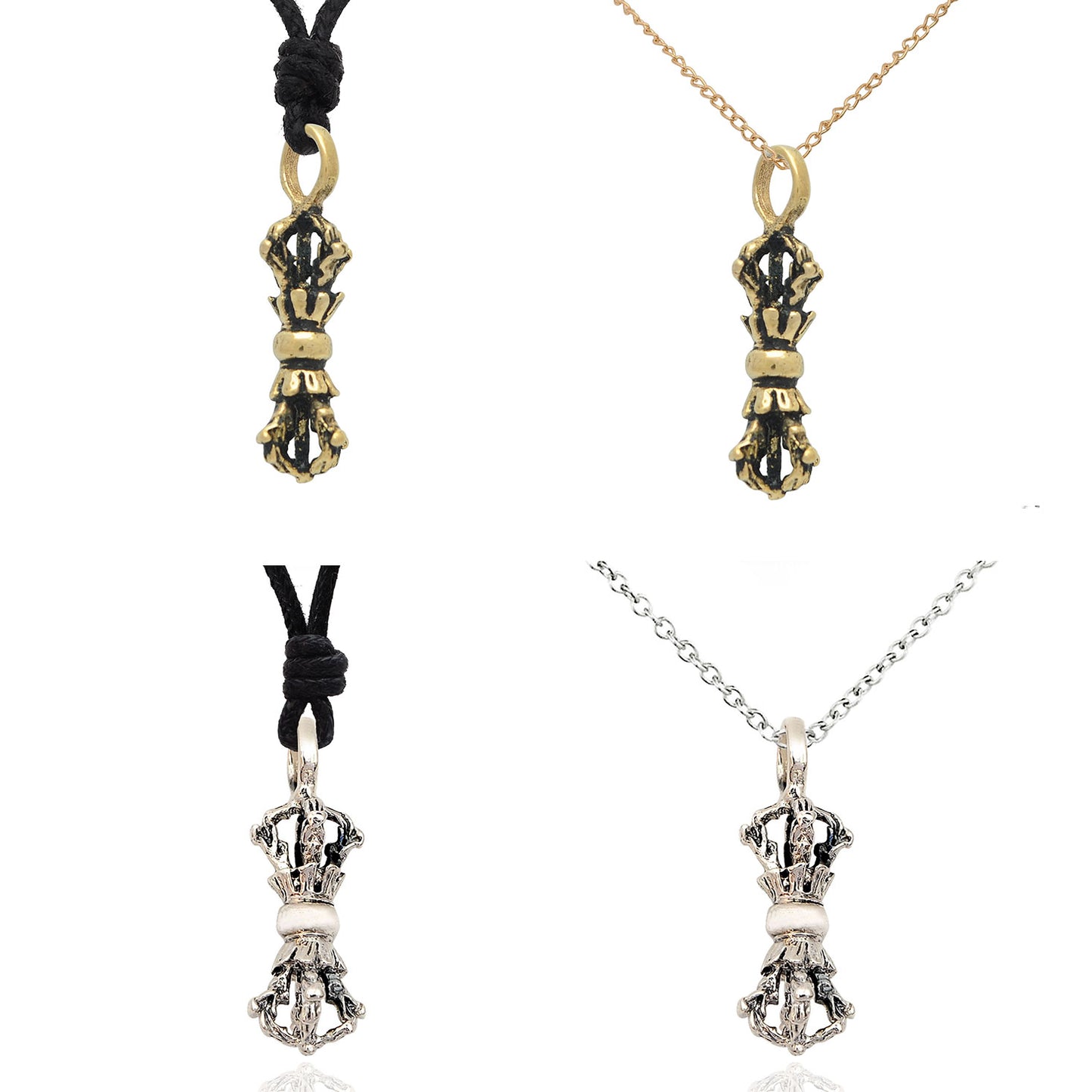 Tibet Amulet 92.5 Sterling Silver Charm Necklace Pendant Jewelry
