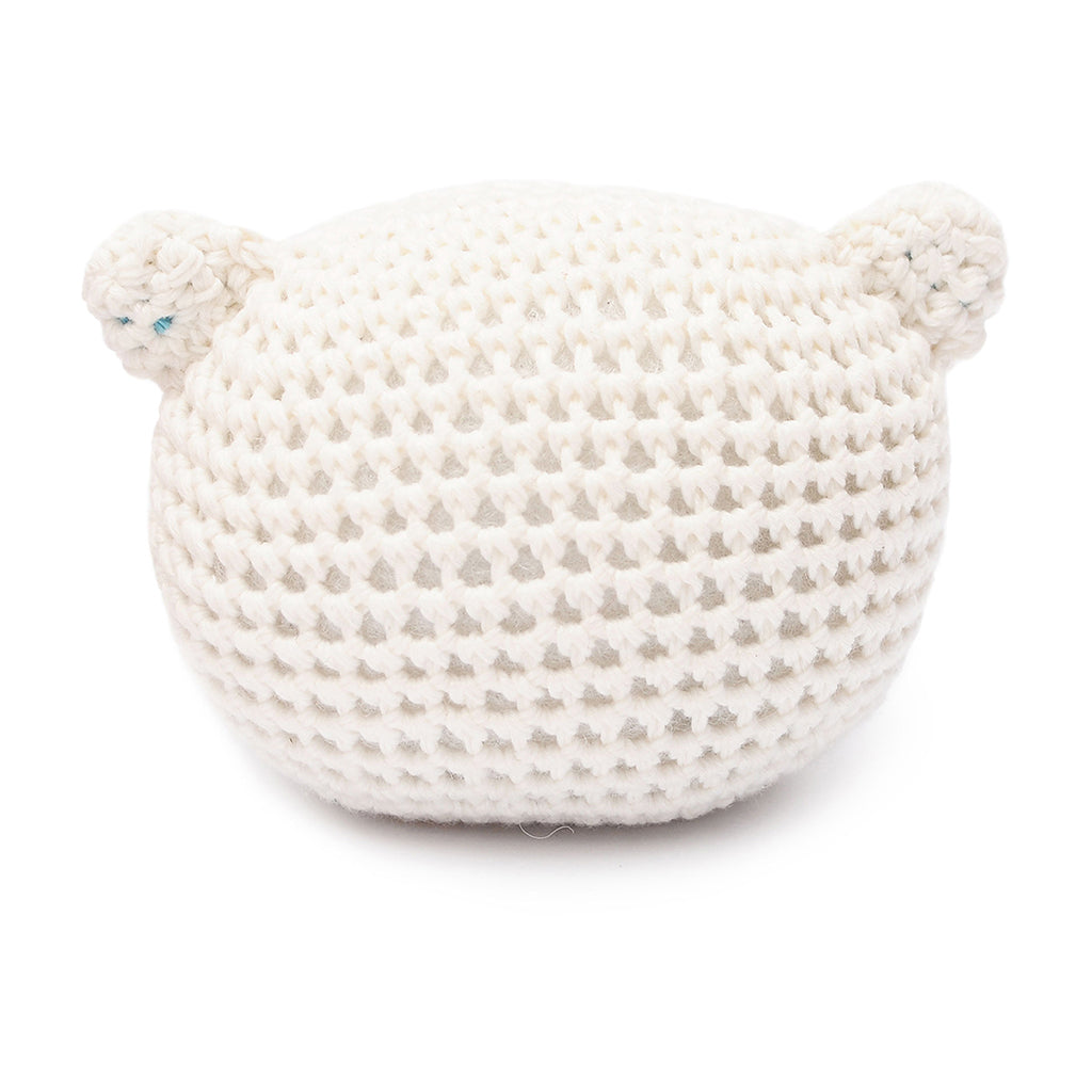 Set of Brown & White Bear, Cat Handmade Amigurumi Stuffed Toy Knit Crochet Doll VAC