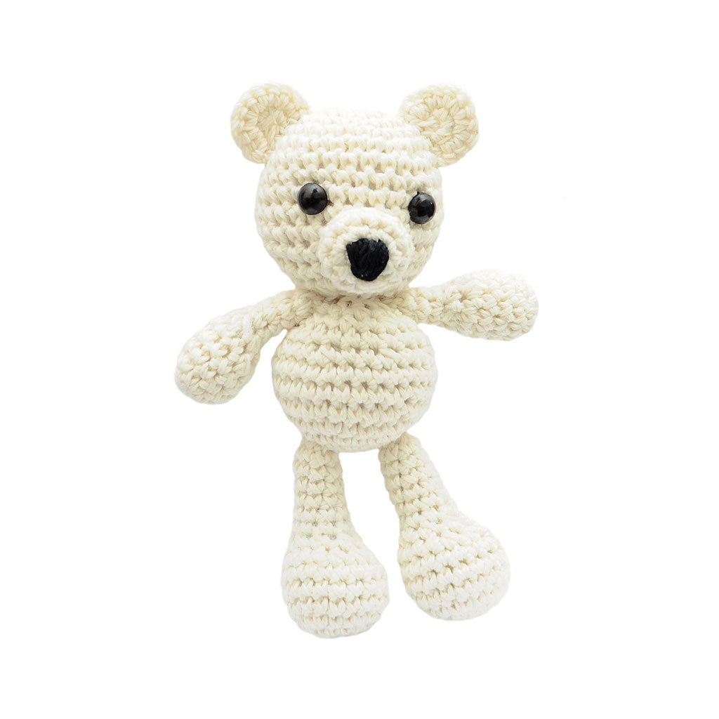 White Puppy Handmade Amigurumi Stuffed Toy Knit Crochet Doll VAC