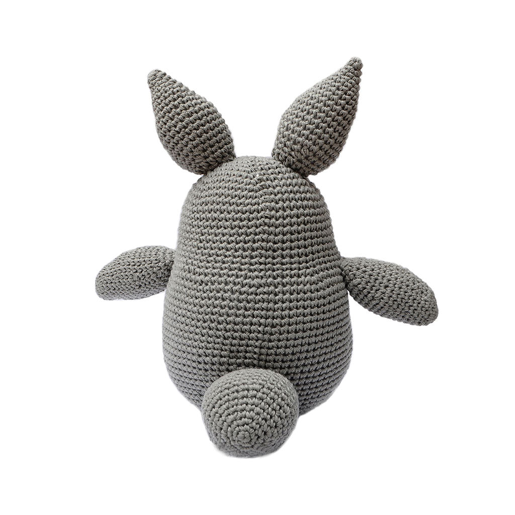 Grey-White Totoro Handmade Amigurumi Stuffed Toy Knit Crochet Doll VAC