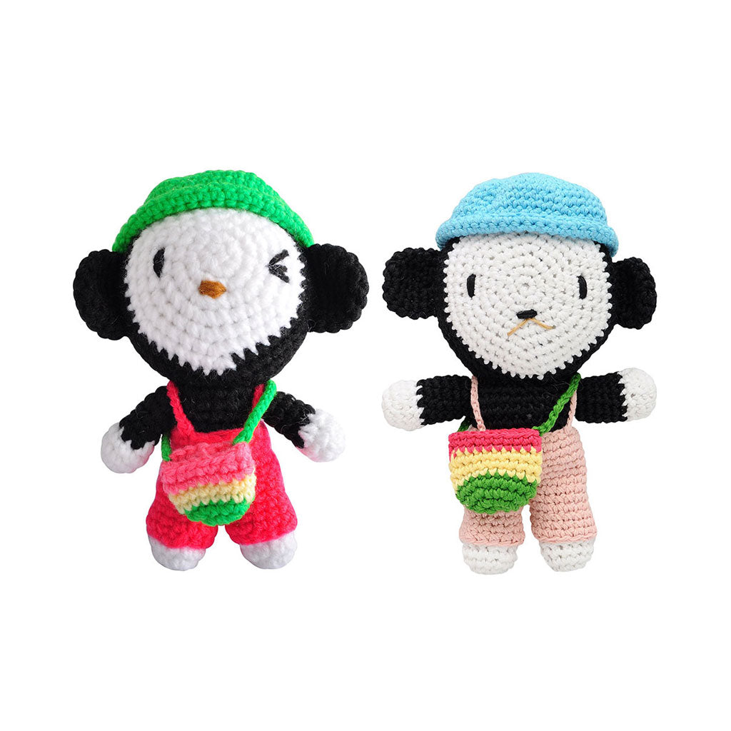 Monkey Handmade Amigurumi Stuffed Toy Knit Crochet Doll VAC