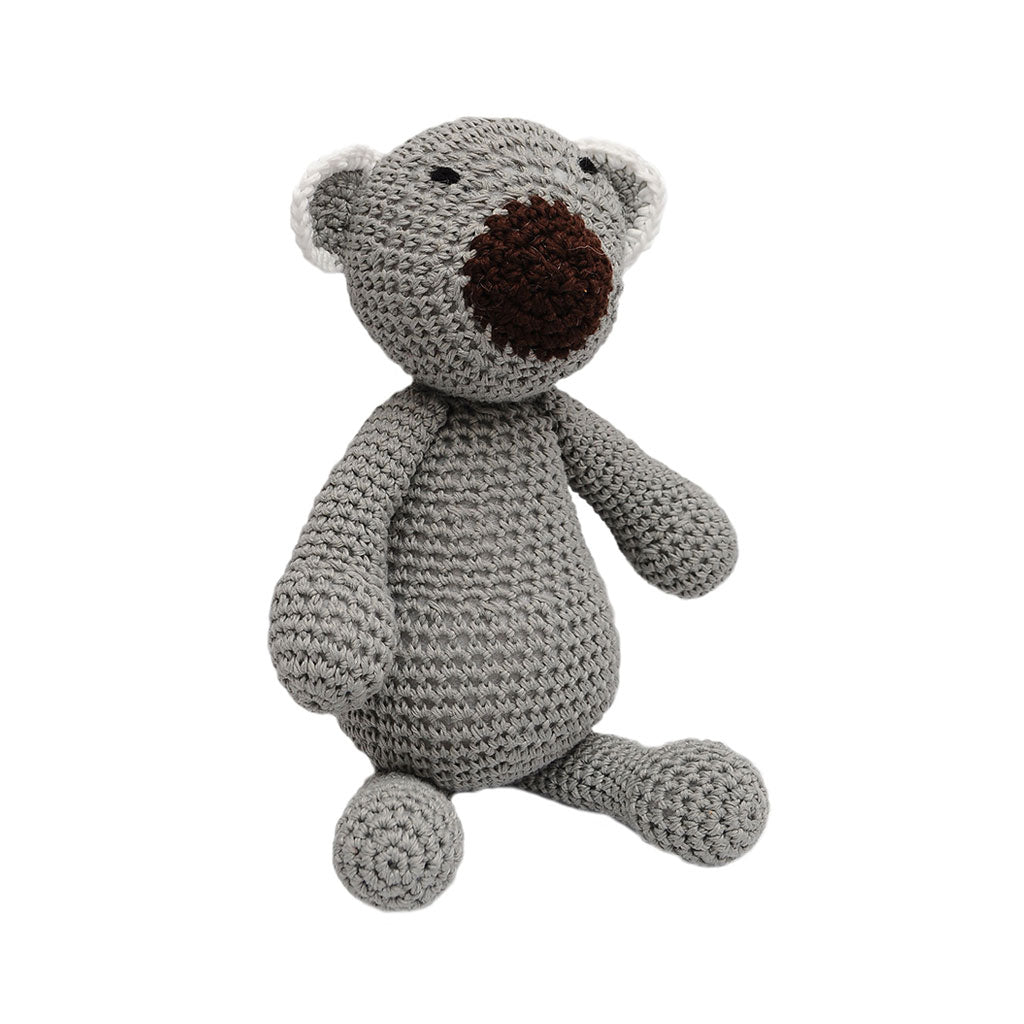 Gray Koala Handmade Amigurumi Stuffed Toy Knit Crochet Doll VAC