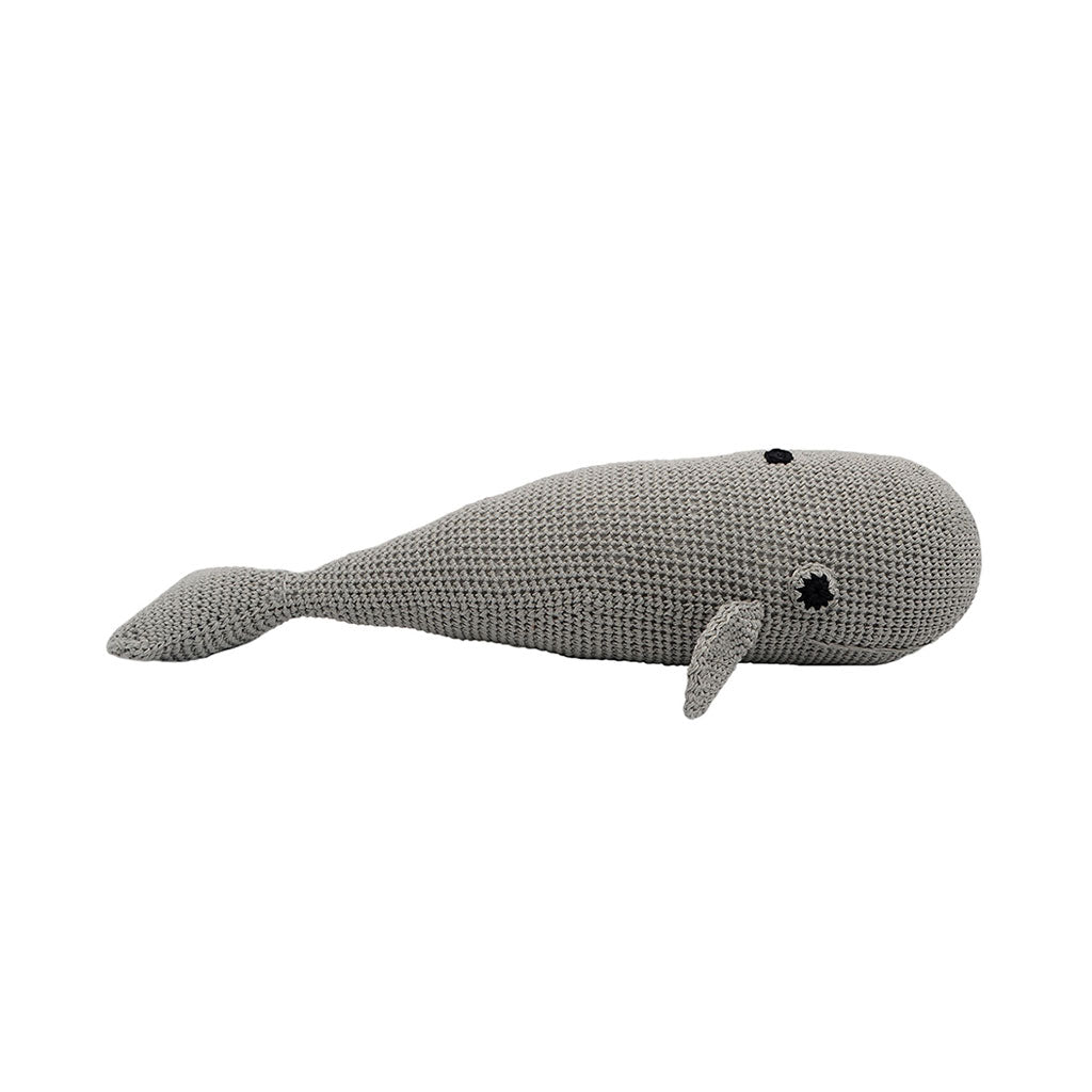 Grey Whale Handmade Amigurumi Stuffed Toy Knit Crochet Doll VAC