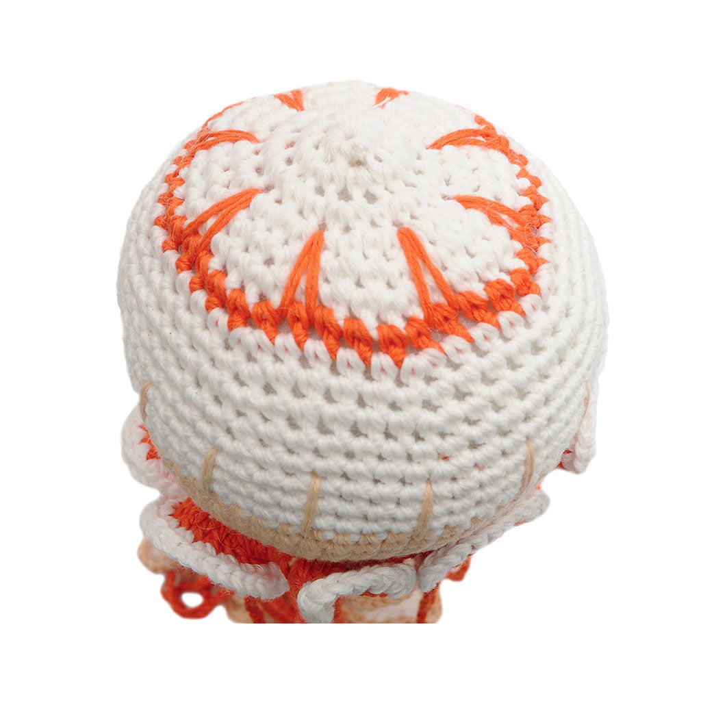 Pink;Blue;Orange Jellyfish Handmade Amigurumi Stuffed Toy Knit Crochet Doll VAC