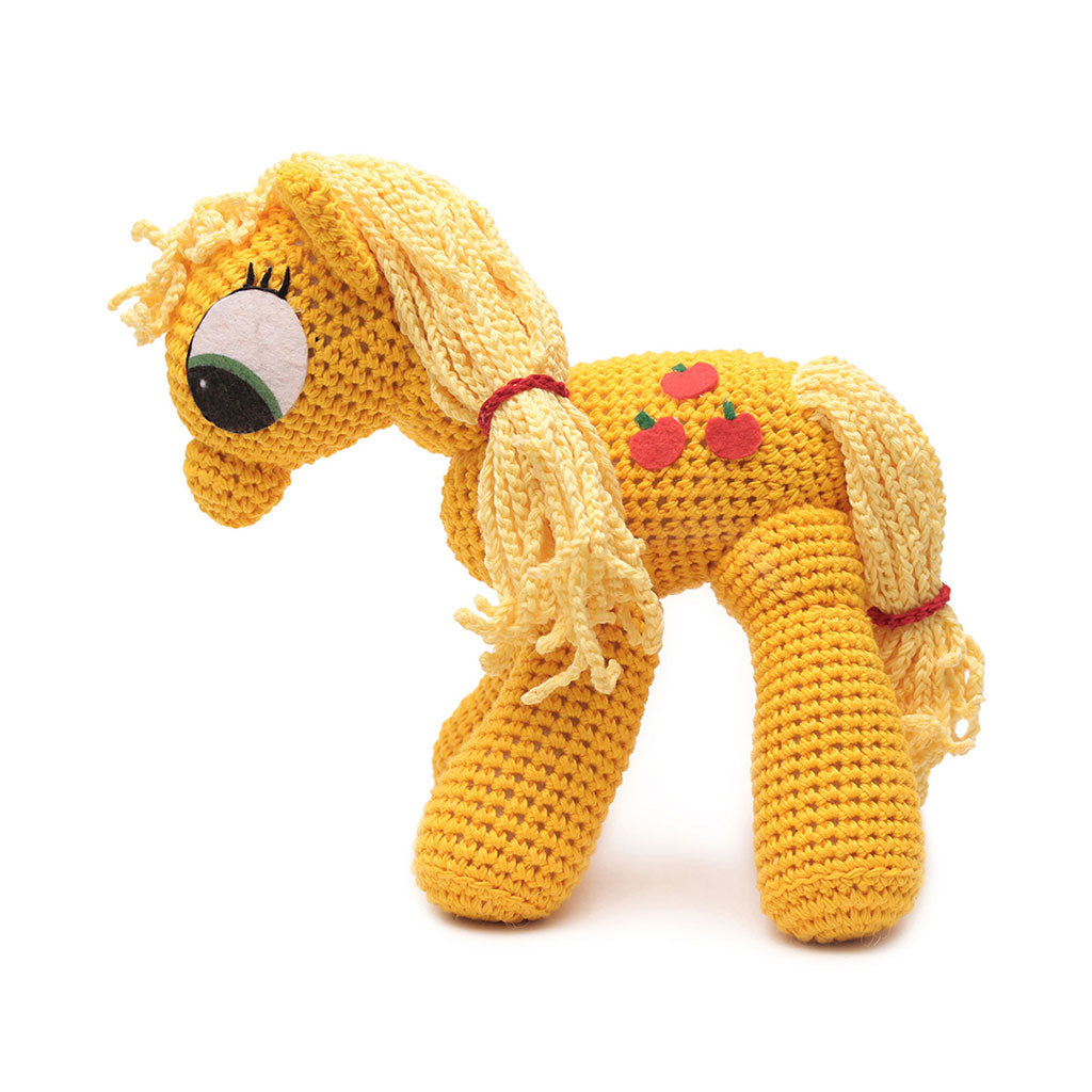 Applejack Pony Handmade Amigurumi Stuffed Toy Knit Crochet Doll VAC