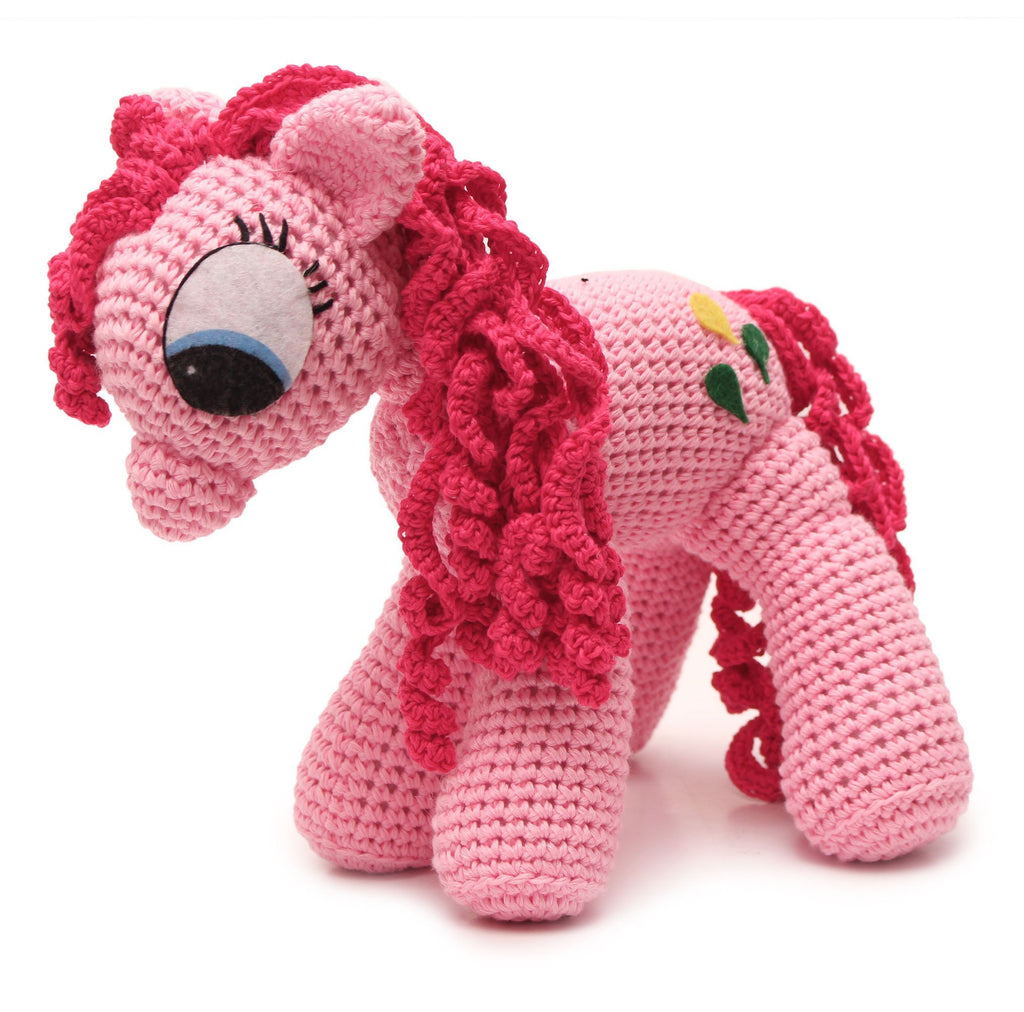 Applejack Pony Handmade Amigurumi Stuffed Toy Knit Crochet Doll VAC