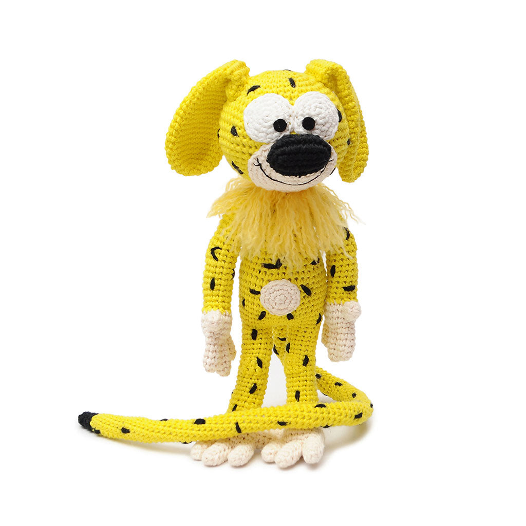 Yellow Marsupilami Handmade Amigurumi Stuffed Toy Knit Crochet Doll VAC