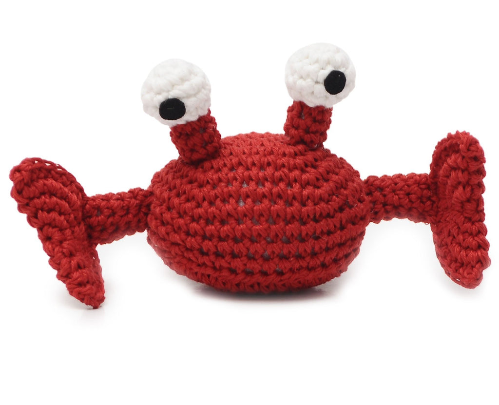 Crab Handmade Amigurumi Stuffed Toy Knit Crochet Doll VAC