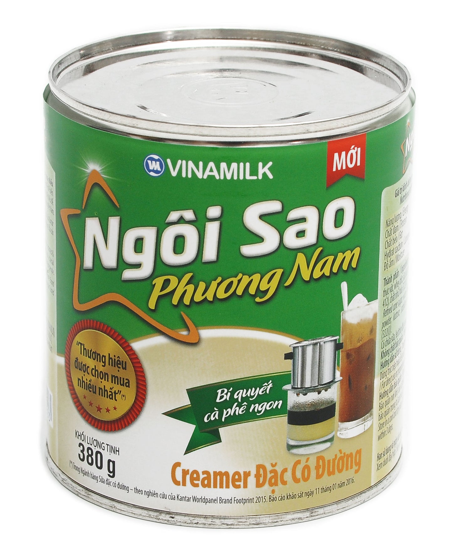 Southern Star Vinamilk Sweetened Condense Milk Ngoi Sao Can Iced Coffee 380 Grams