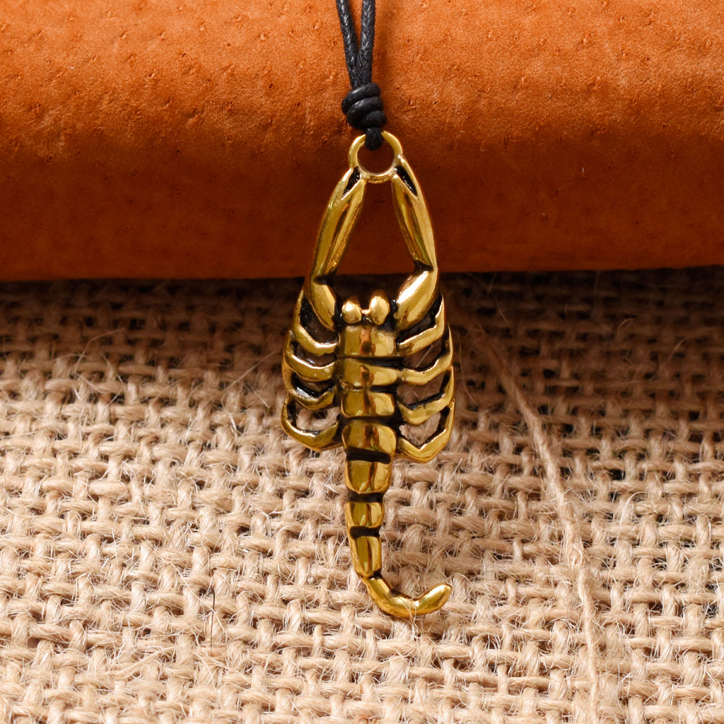 New Scorpion 92.5 Sterling Silver Pewter Gold Brass Necklace Pendant Jewelry