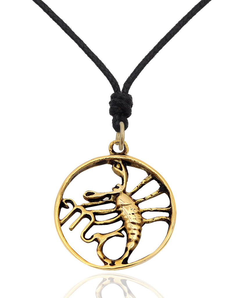 Scorpio Handmade 92.5 Sterling Silver Gold Brass Necklace Pendant Jewelry