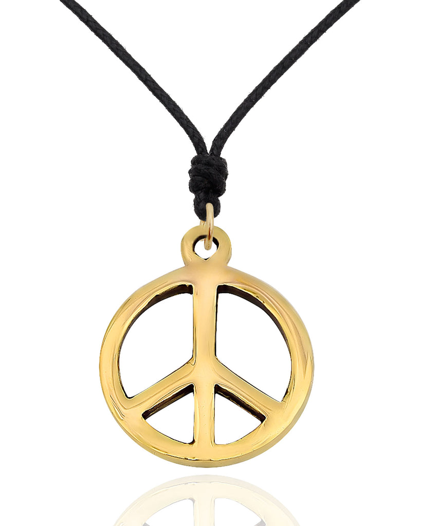 Peace Sign 92.5 Sterling Silver Brass Pewter Charm Necklace Pendant Jewelry