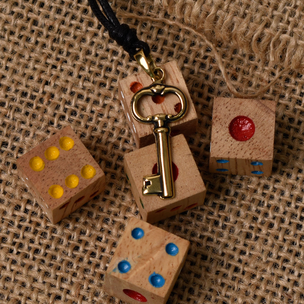 Lock And Key Friendship Handmade Gold Brass Charm Necklace Pendant Jewelry