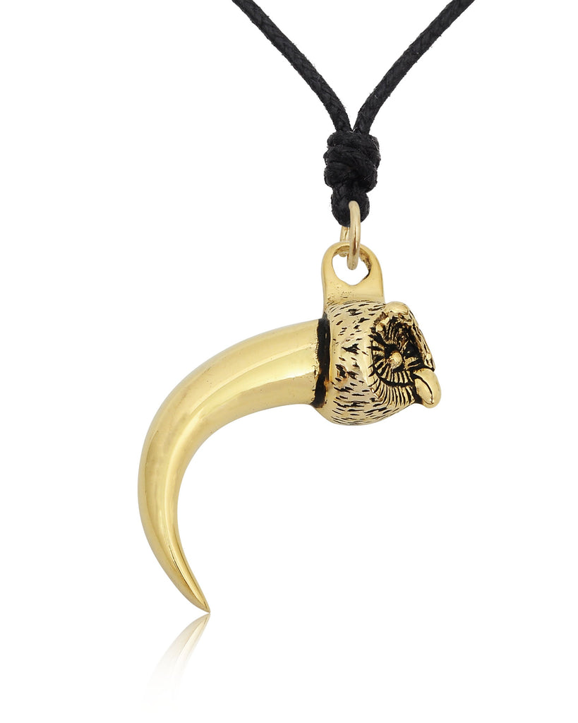 Claw Silver Pewter Gold Brass Charm Necklace Pendant Jewelry